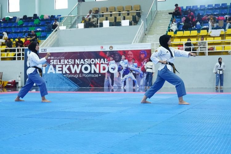 Seleksi Nasional Taekwondo Indonesia 2026: PB Taekwondo Indonesia Gelar Event dengan Partisipasi 180 Atlet